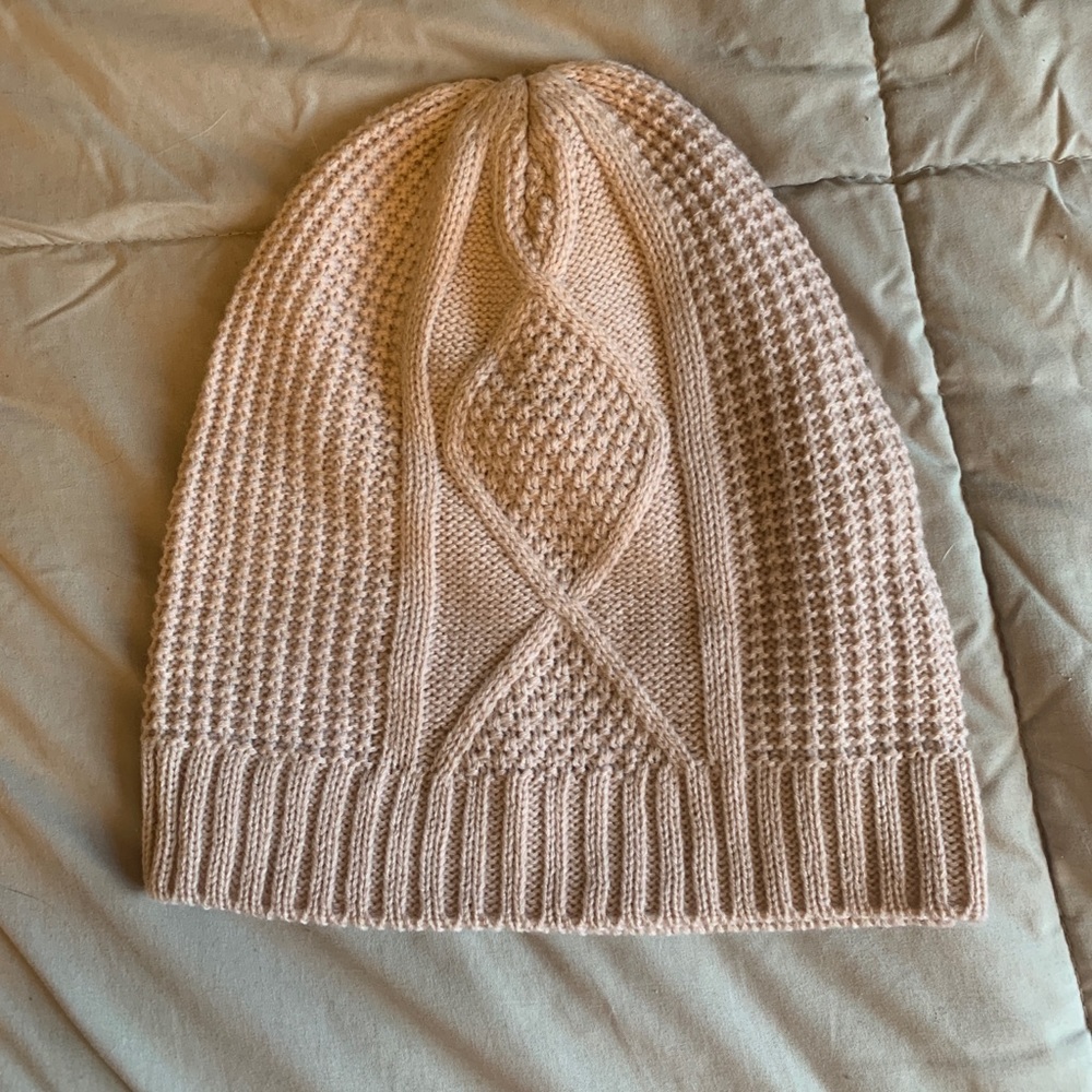 Pastel Pink Knitted Beanie